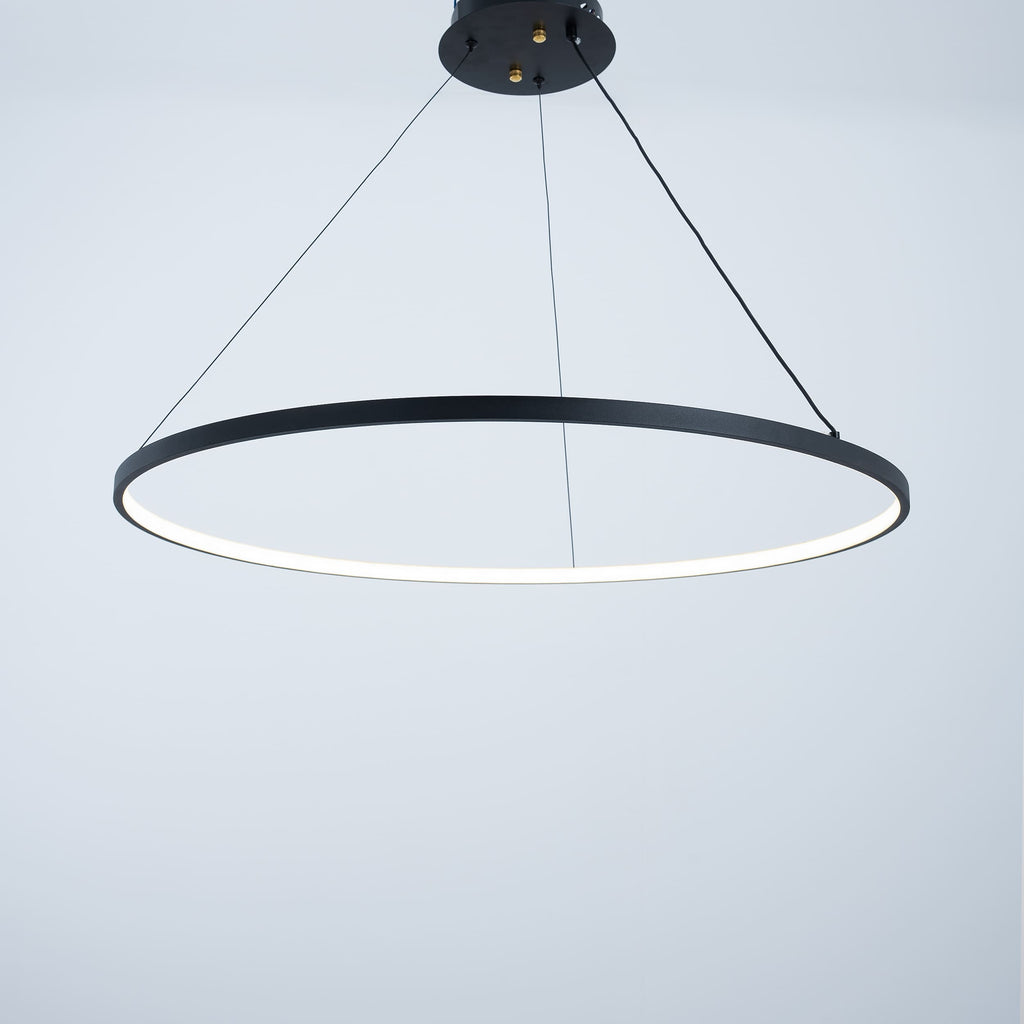 One Ring Inside 80cm Chandelier-Black