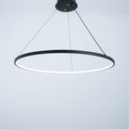 One Ring Inside 80cm Chandelier-Black