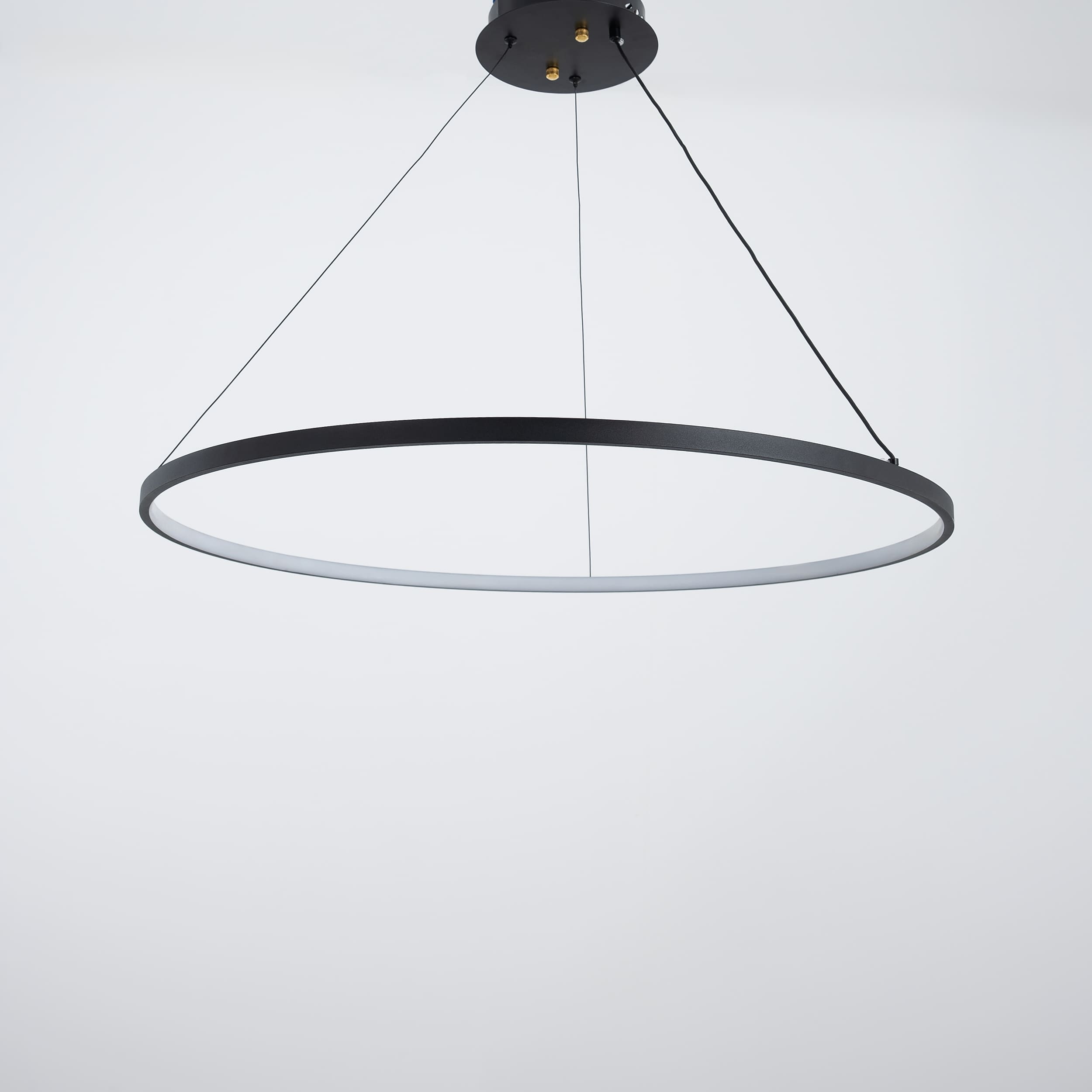 One Ring Inside 80cm Chandelier-Black